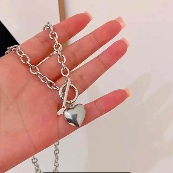 NWOT Silver Necklace & Matching Bracelet - Picture 3 of 4